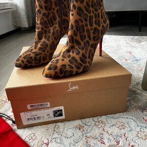 Christian Louboutin Leopard Print Women's Boots